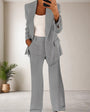 Eleganter Damen Anzug für Büro und Business Meetings-S-Grau-Luzern Mode