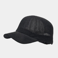 Damen Sonnenhut Sommer | Geflochtener UV-Hut | Trendiger Hut mit breiter Krempe-Schwarz-Luzern Mode