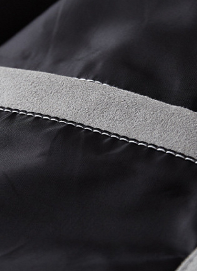 Graue Herrenjacke | Warm | Modern | Fleecefutter | Reißverschluss | Kragen-Luzern Mode