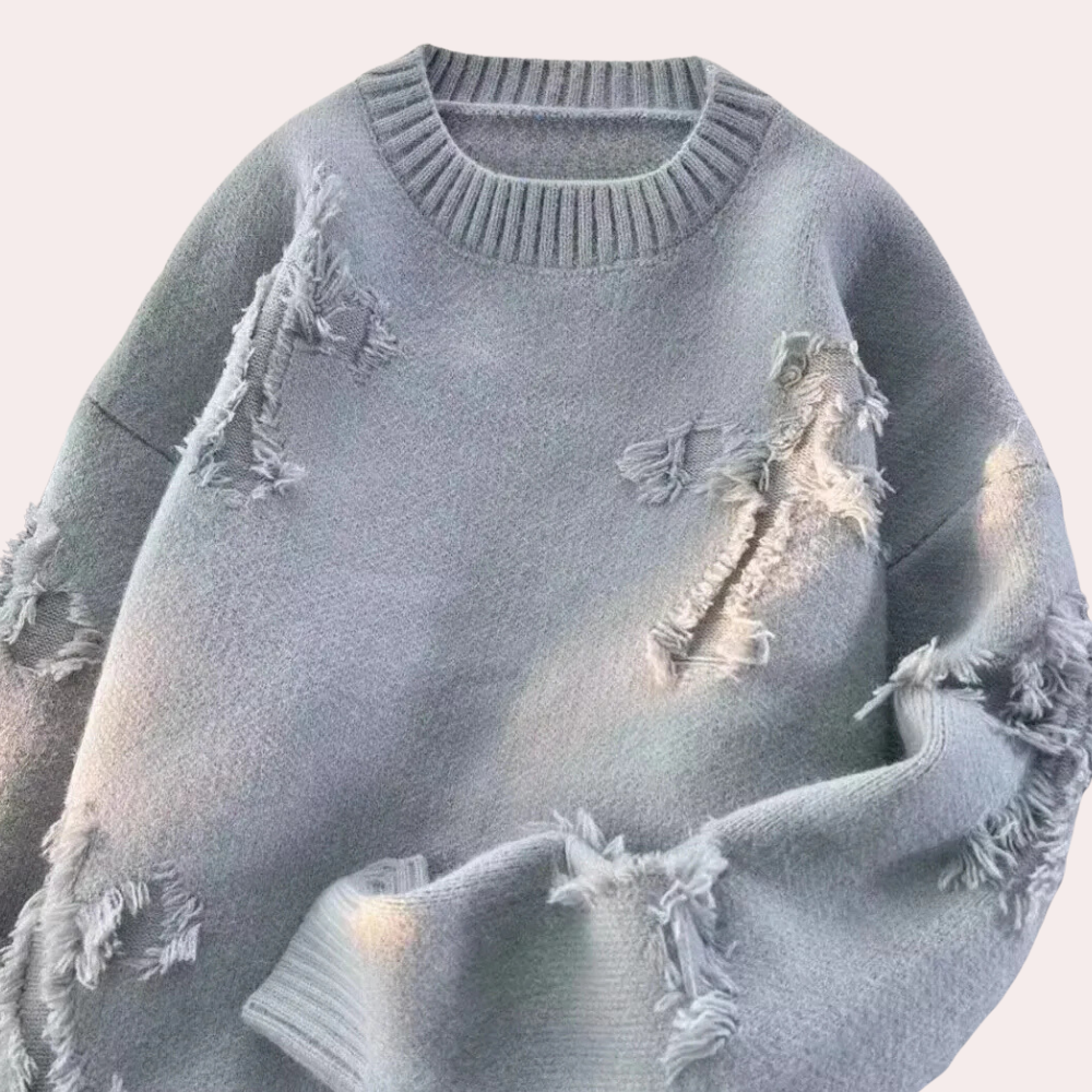 Herren Pullover mit Fransen-Design für Herbst/Winter-Luzern Mode