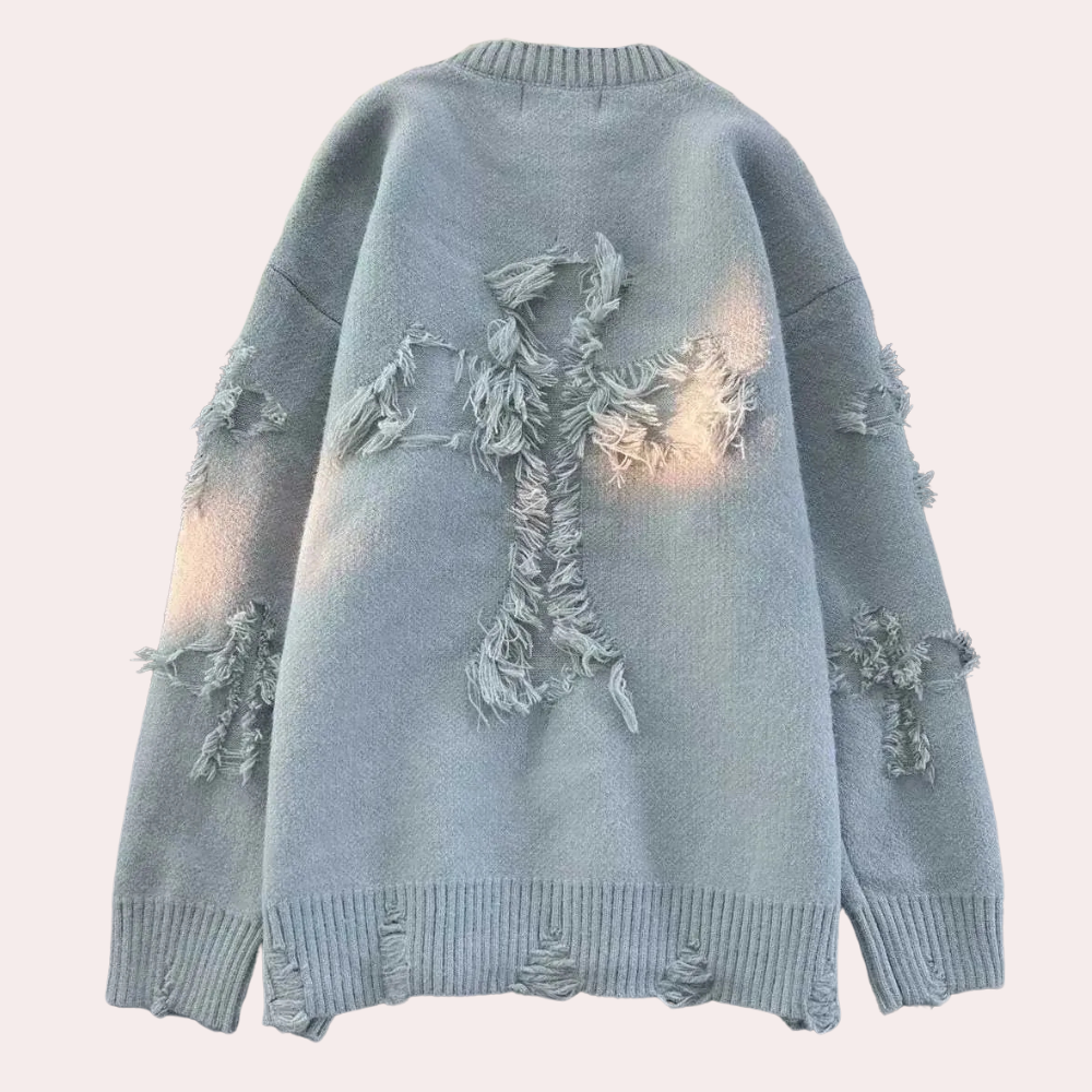 Herren Pullover mit Fransen-Design für Herbst/Winter-Luzern Mode