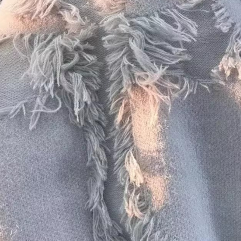 Herren Pullover mit Fransen-Design für Herbst/Winter-Luzern Mode