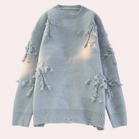 Herren Pullover mit Fransen-Design für Herbst/Winter-S-Luzern Mode