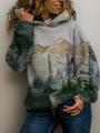 Damen Hoodie mit Berglandschafts-Motiv für Outdoor-Abenteuer-7-S-Luzern Mode
