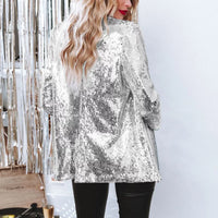 Pailletten Blazer Damen - Eleganter Party Look für Events-Luzern Mode