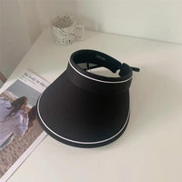 Damen Sonnenhut faltbar UV-Schutz | Roll-up Hut mit breiter Krempe Sommer-Luzern Mode
