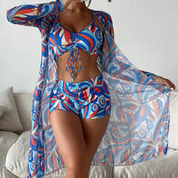 Bikini Damen Sommer | Figurbetont & bequem | Atmungsaktiv | Strand | Urlaub-Blau-S-Luzern Mode