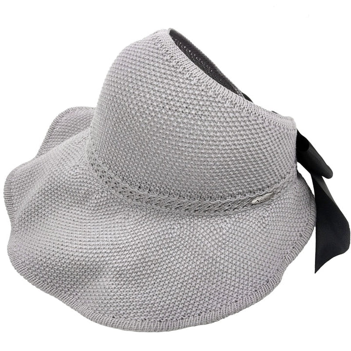 Strohhut Damen Sommer | UV Schutz | 1 kaufen 1 gratis | Twinning & rollbar-Grau-Luzern Mode