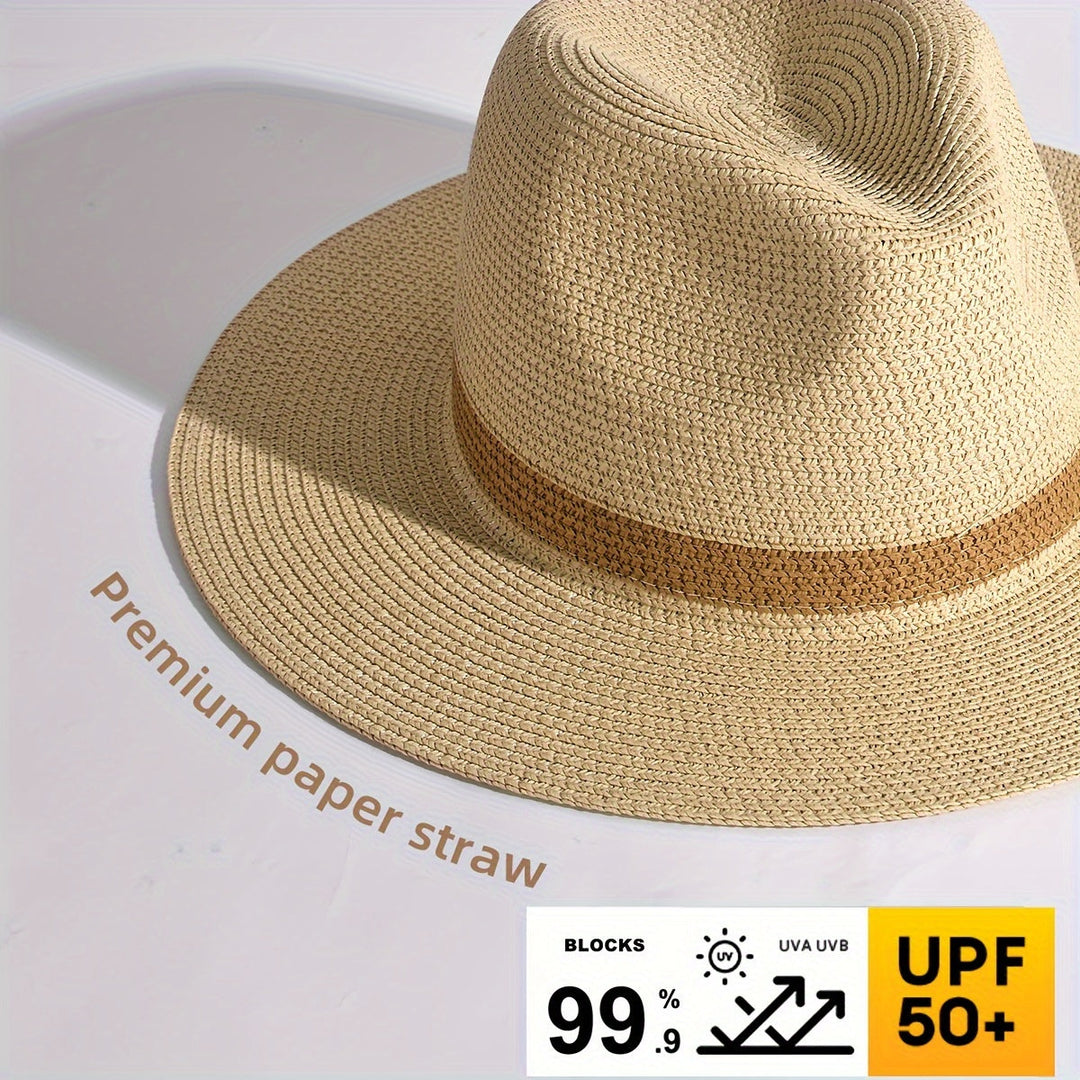 Sommerhut breite Krempe | Panama Sonnenhut Unisex | Trendiger UV-Schutz-Luzern Mode