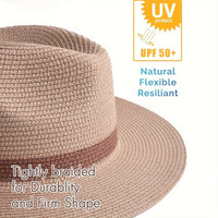 Sommerhut breite Krempe | Panama Sonnenhut Unisex | Trendiger UV-Schutz-Luzern Mode