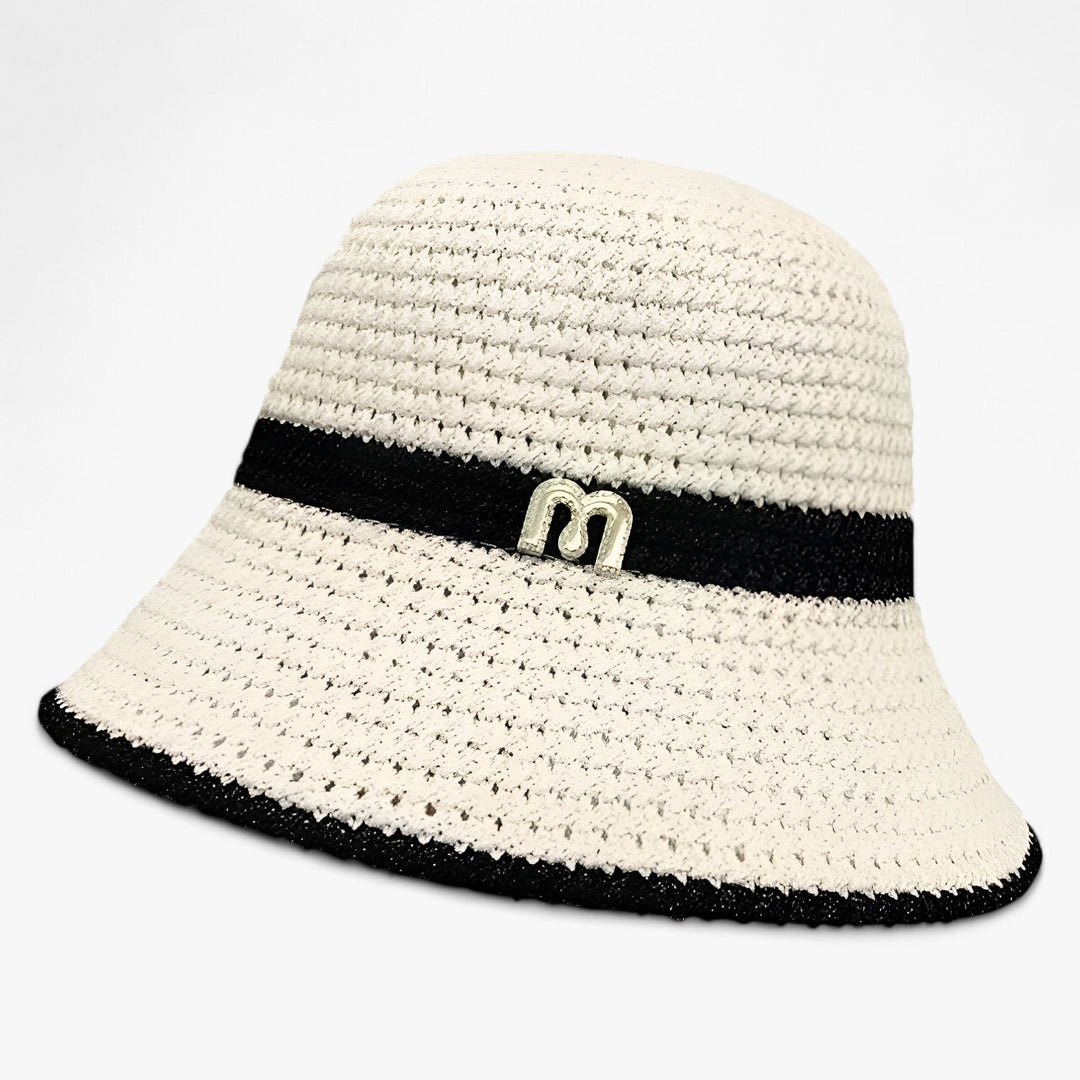 Sonnenhut Damen Sommer | Faltbar atmungsaktiv | Mit Krempe | Leicht & stylisch-Weiß-Standard-Luzern Mode