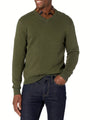 Herren Pullover aus Merinowolle - Eleganter Strickpullover-Grün-S-Luzern Mode