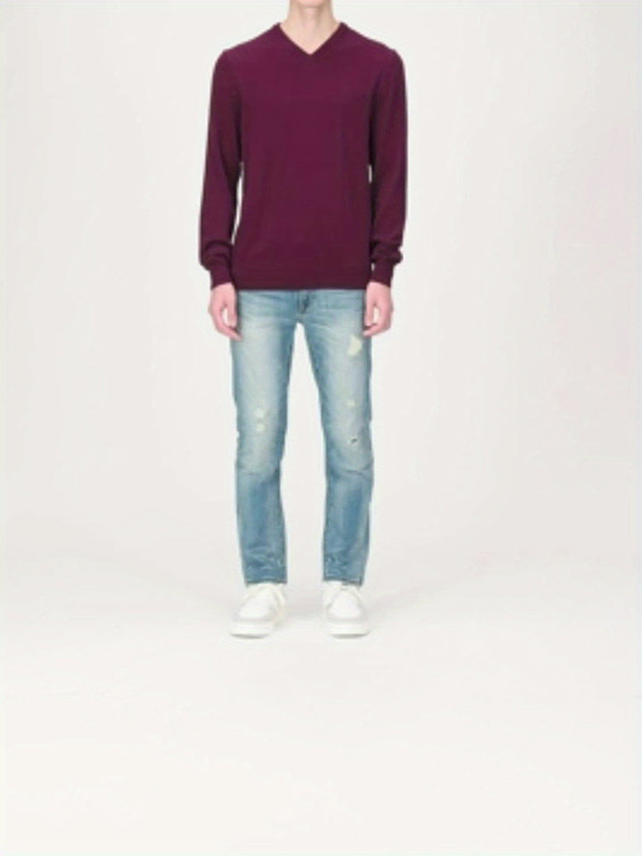 Herren Pullover aus Merinowolle - Eleganter Strickpullover-Luzern Mode
