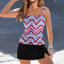 Tankini | Hoher Taille | Schnelltrocknend | Zweiteilig | Funktional-Lila Rosa-S-Luzern Mode