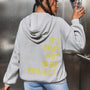 Trendy warme Unisex-Hoodie | Overmaat pasvorm | Kapuze mit Schnur-Hellgrau-S-Luzern Mode