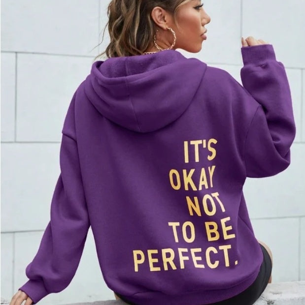 Trendy warme Unisex-Hoodie | Overmaat pasvorm | Kapuze mit Schnur-Lila-S-Luzern Mode