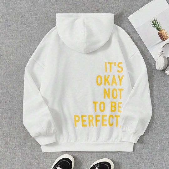 Trendy warme Unisex-Hoodie | Overmaat pasvorm | Kapuze mit Schnur-Luzern Mode