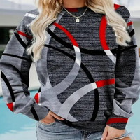 Damen Pullover mit Jeansmuster - Modischer Freizeitlook-Schwarz-XS-Luzern Mode
