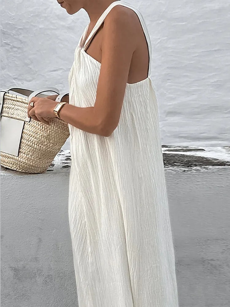 Trendiges Sommerkleid Damen | Ärmellos & Bequem | Luftiges Sommer-Outfit-Luzern Mode