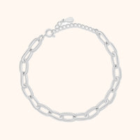 Damen Gliederarmband | Verstellbar Stilvoll Schlicht Gold Silber Langlebig-Silber-Luzern Mode