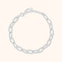 Damen Gliederarmband | Verstellbar Stilvoll Schlicht Gold Silber Langlebig-Silber-Luzern Mode