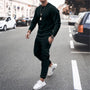 Herren Jogginganzug Set - Bequemes Sportoutfit für Männer-Schwarz-S-Luzern Mode