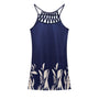 Sommerkleid Damen luftig | Ethno Tunika | Spaghettiträger | Casual Stil-Blumen-S-Luzern Mode