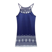 Sommerkleid Damen luftig | Ethno Tunika | Spaghettiträger | Casual Stil-Luzern Mode