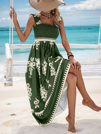 Sommerkleid Damen | Wickeloptik | V-Ausschnitt | Luftig | Figurbetont | Trend-Armeegrün-S-Luzern Mode
