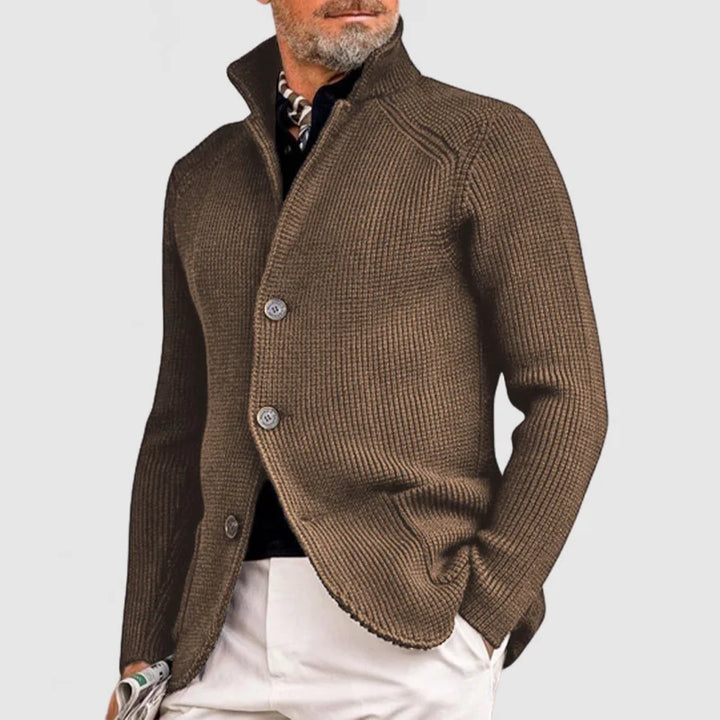 Herren Strickjacke mit Knöpfen - Eleganter Freizeitlook-Luzern Mode