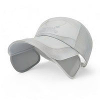Visierkappe UV-Schutz Sommer | Sportliche Sonnenkappe Damen & Herren Trend-Grau-Luzern Mode