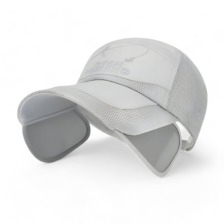 Visierkappe UV-Schutz Sommer | Sportliche Sonnenkappe Damen & Herren Trend-Grau-Luzern Mode