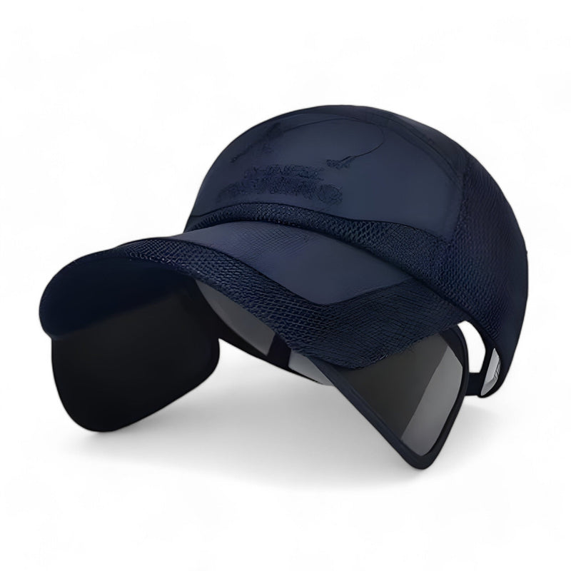 Visierkappe UV-Schutz Sommer | Sportliche Sonnenkappe Damen & Herren Trend-Marine-Luzern Mode
