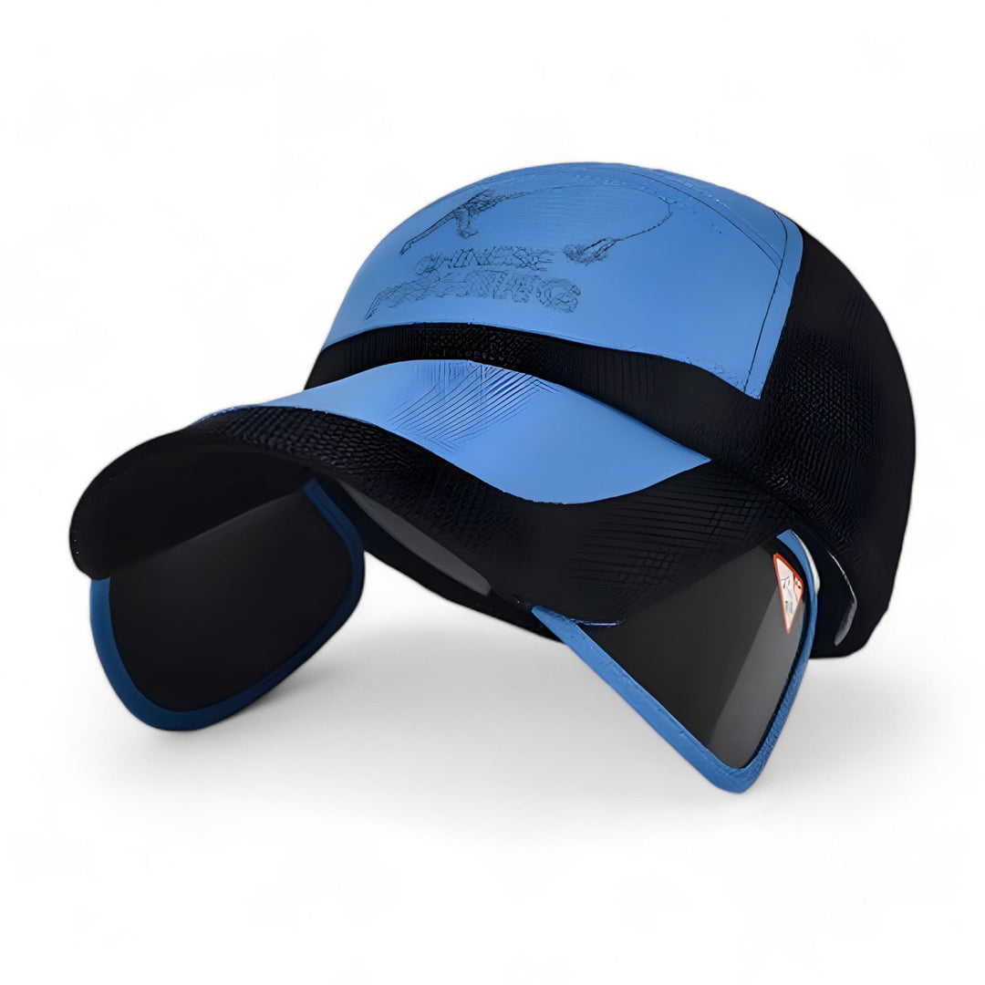 Visierkappe UV-Schutz Sommer | Sportliche Sonnenkappe Damen & Herren Trend-Saphirblau-Luzern Mode