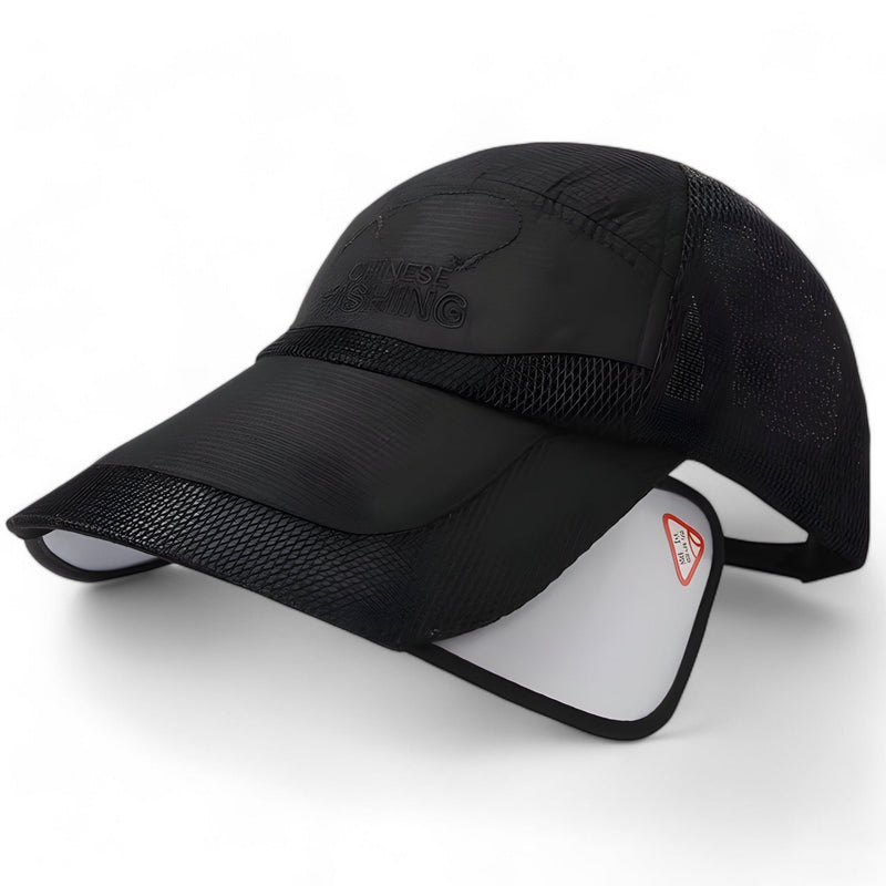 Visierkappe UV-Schutz Sommer | Sportliche Sonnenkappe Damen & Herren Trend-Schwarz-Luzern Mode