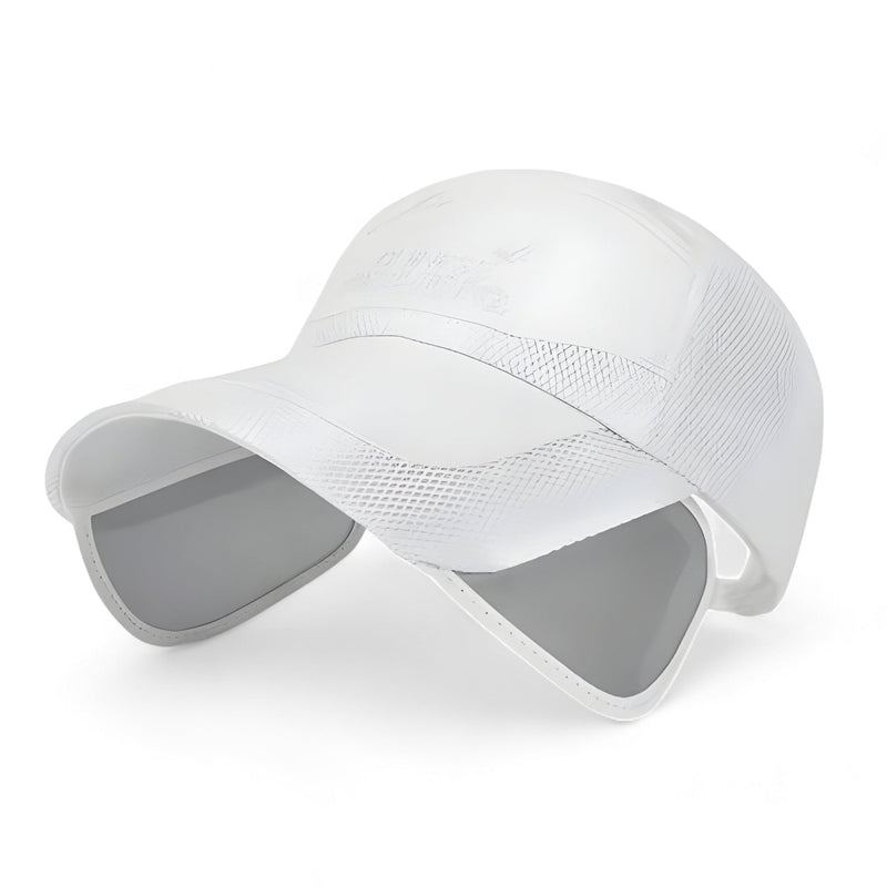 Visierkappe UV-Schutz Sommer | Sportliche Sonnenkappe Damen & Herren Trend-Weiß-Luzern Mode