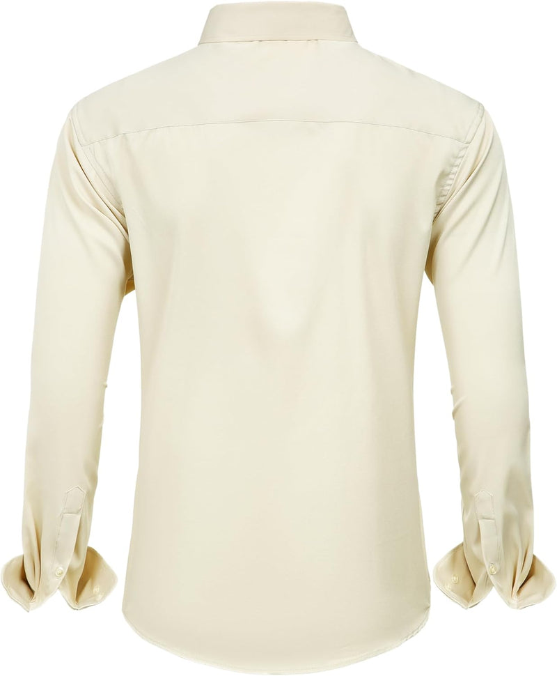 Herren Businesshemd Slim Fit - Bügelfrei und Atmungsaktiv-Luzern Mode