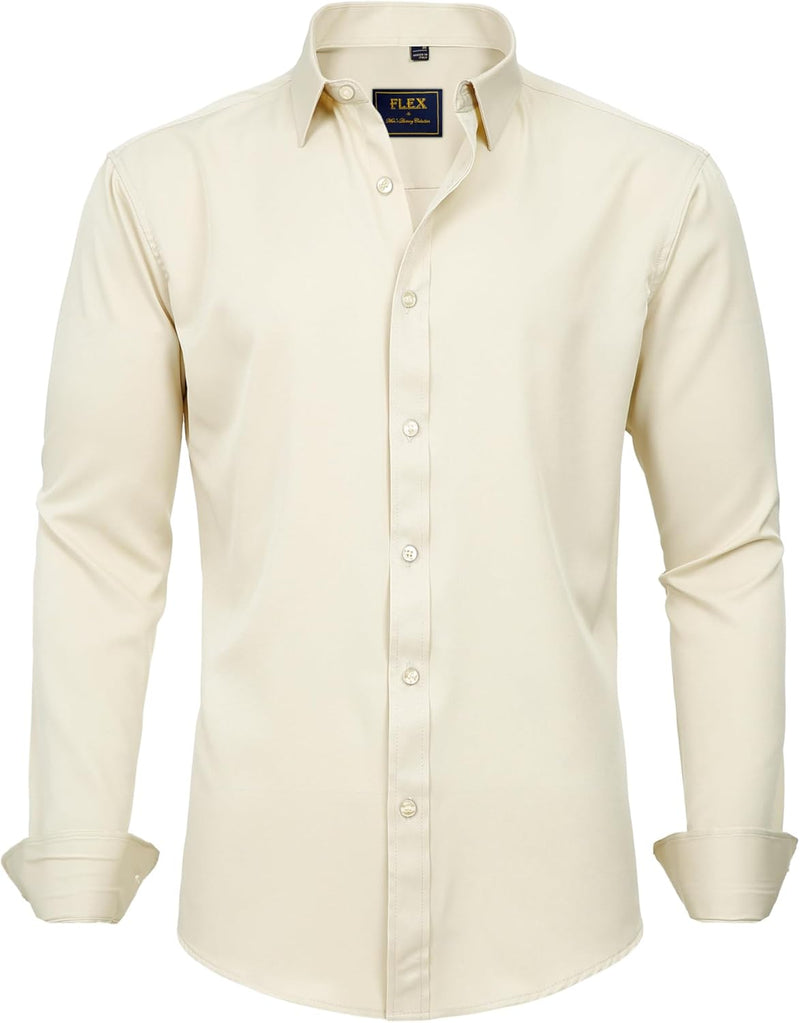 Herren Businesshemd Slim Fit - Bügelfrei und Atmungsaktiv-Luzern Mode