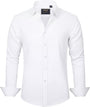 Herren Businesshemd Slim Fit - Bügelfrei und Atmungsaktiv-Weiß-S-Luzern Mode