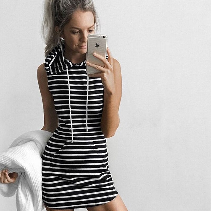 Mini Sommerkleid Damen | 1 kaufen 1 gratis Aktion | Ärmellos | Figurbetont | Trendy-Luzern Mode