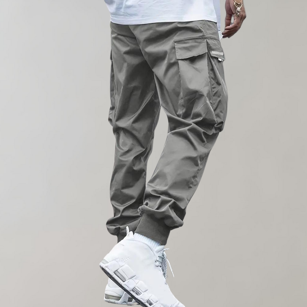 Herren Cargo Jogginghose mit Taschen und Kordelzug-Luzern Mode
