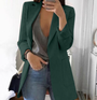 Eleganter Damenblazer für Business und Freizeit Outfits-Grün-S-Luzern Mode