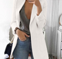 Eleganter Damenblazer für Business und Freizeit Outfits-Weiß-S-Luzern Mode