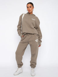 Damen Oversize Hoodie mit Aufdruck "White Fox" Rückseite-Luzern Mode