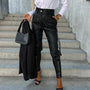 Damen Cargohose mit Taschen - Bequeme Freizeithose Trend-Schwarz-S-Luzern Mode