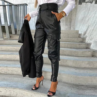 Damen Cargohose mit Taschen - Bequeme Freizeithose Trend-Luzern Mode