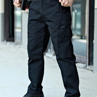 Herren Taktische Cargo Hose mit Mehreren Taschen-S-Schwarz-Luzern Mode