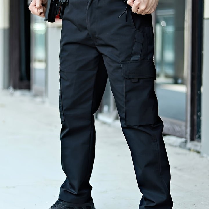 Herren Taktische Cargo Hose mit Mehreren Taschen-S-Schwarz-Luzern Mode