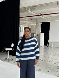 Damen Strickpullover gestreift - Modischer Herbst/Winter Look-Luzern Mode
