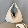 Gewebte Damenhandtasche aus Leder - Stilvolle Hobo Bag-Beige-Luzern Mode